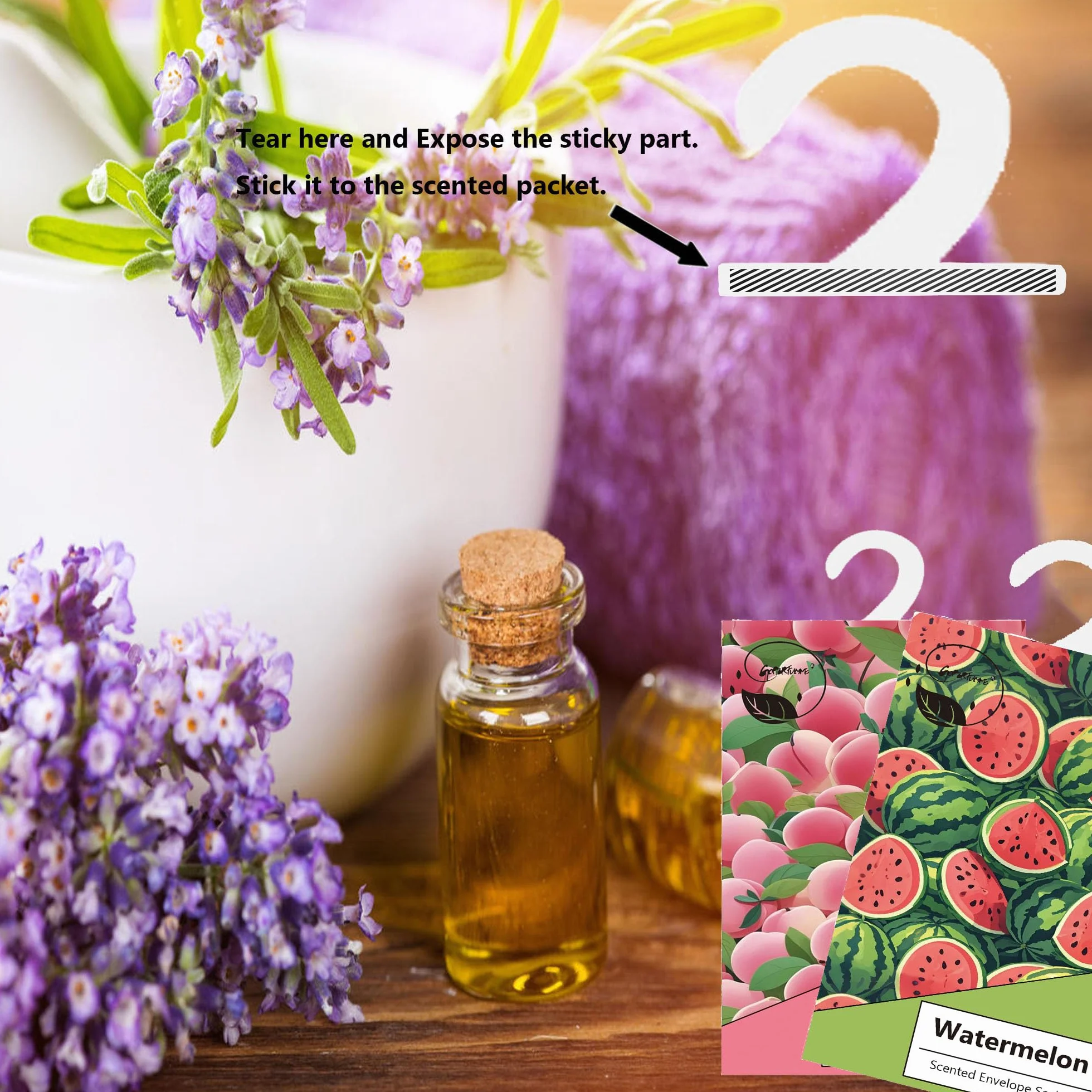 Sophora perfumy do szafy i szuflady 14 sztuk lawendowe
