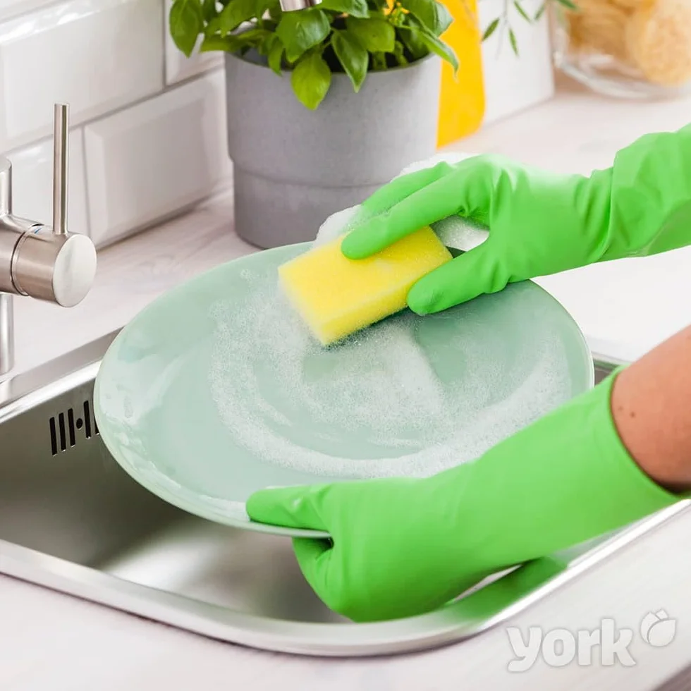 York Gąbka do czyszczenia, 28 sztuk, gąbki kuchenne, gąbka do mycia naczyń, dwustronna gąbka do czyszczenia, gąbka do garnków, wielokolorowa