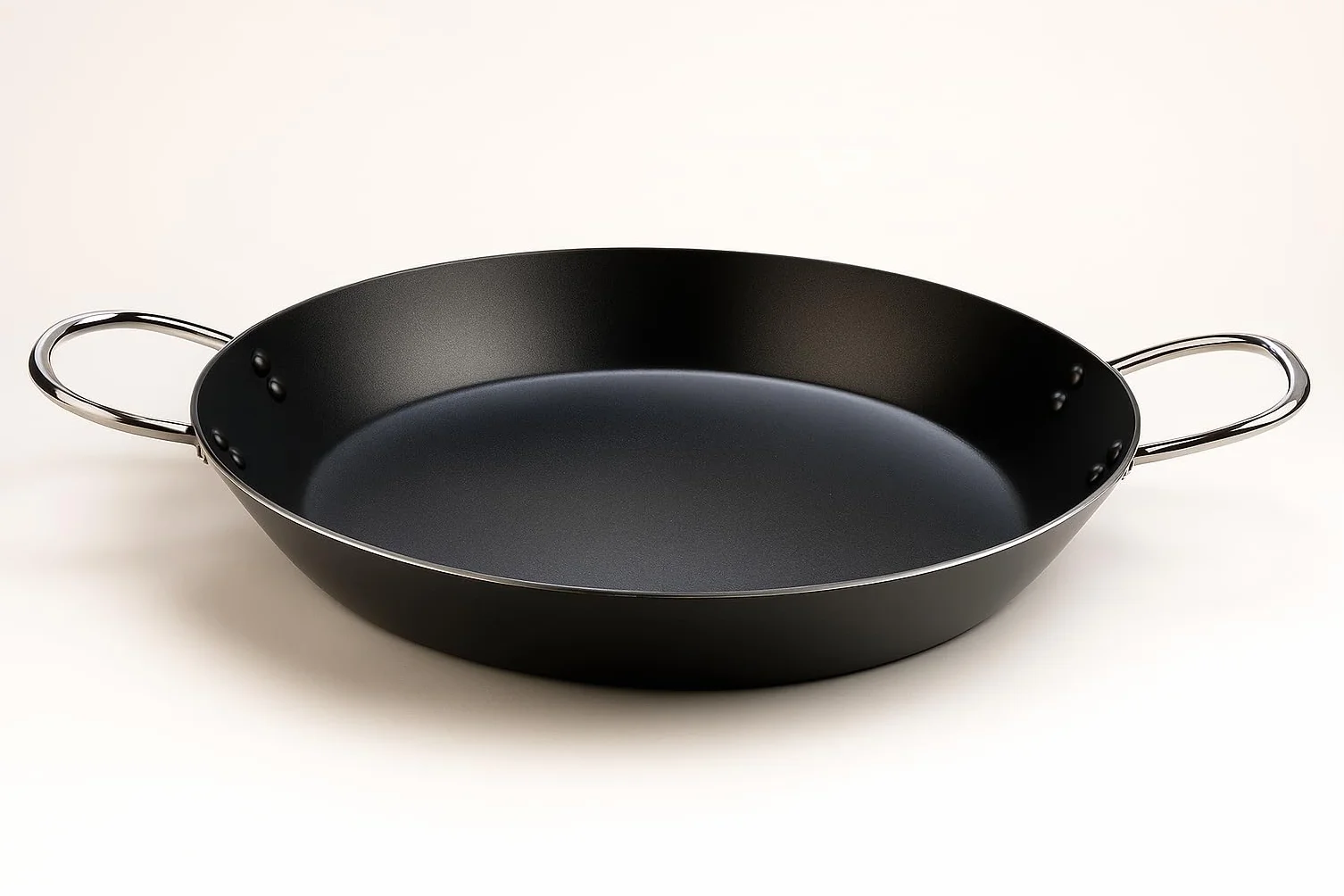 WECOOK! Patelnia do Kratha Paella Induction, 42 cm, 10 porcji, powłoka nieprzywierająca XYLAN PLUS, ekologiczna sans PFOA, tłoczona aluminium, 3 mm grubości, Vitroceramika, gaz, zmywarka, 17042,