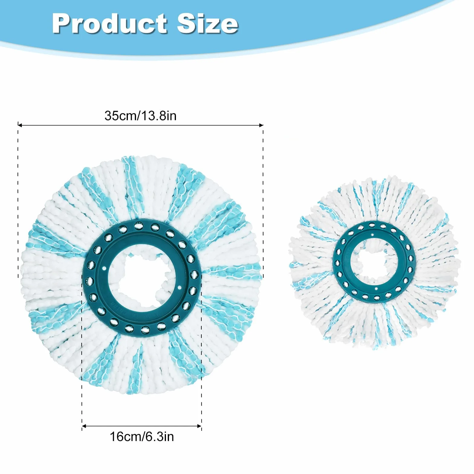 Wymienne końcówki mopa Leifheit Clean Twist Disc Mikrofibra 2 sztuki