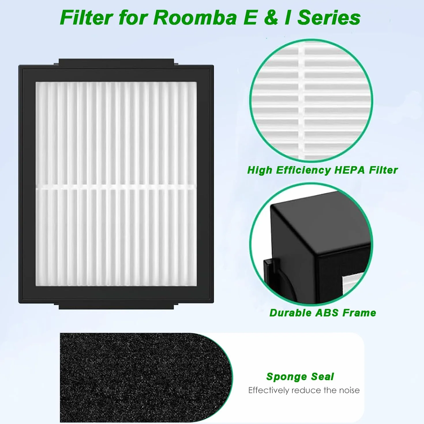 6 sztuk filtrów HEPA do iRobot Roomba i7 i7+ i3 i3+ i4 i4+ i6 i6+ i8 i8+ E5 E6 E7
