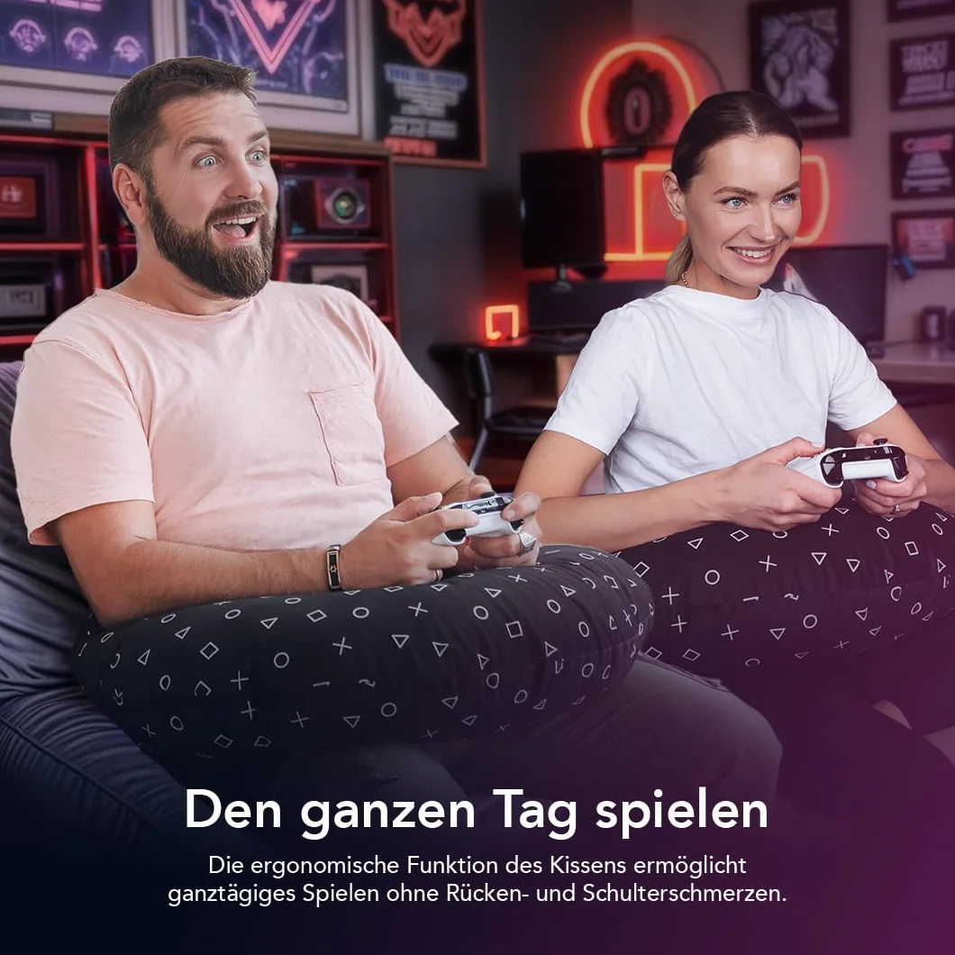 Poduszka gamingowa do PlayStation, Xbox i PC dla graczy