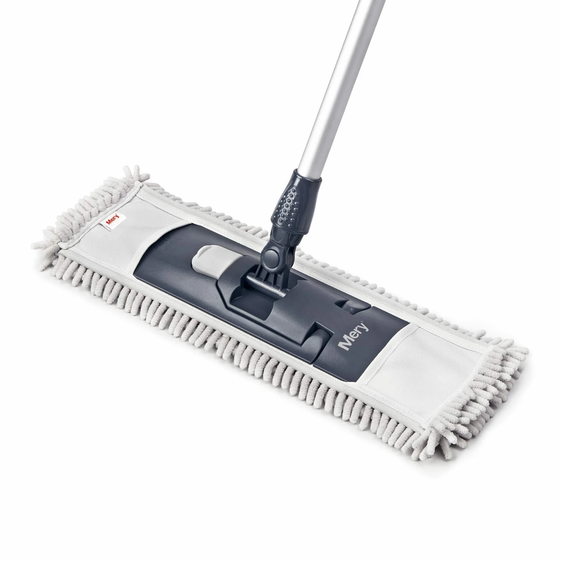 Mery Mop do mycia z mikrofibry, metal, czarny/szary, 47 x 15,5 x 80-140 cm