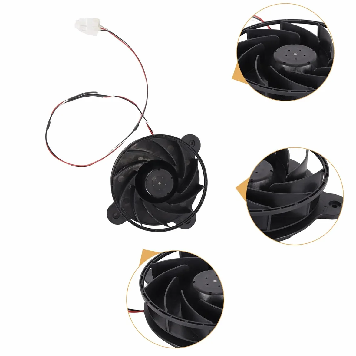 Silnik wentylatora parownika lodówki 12035GE-12M-YT BLDC 12V 0,26A 3-żyłowy