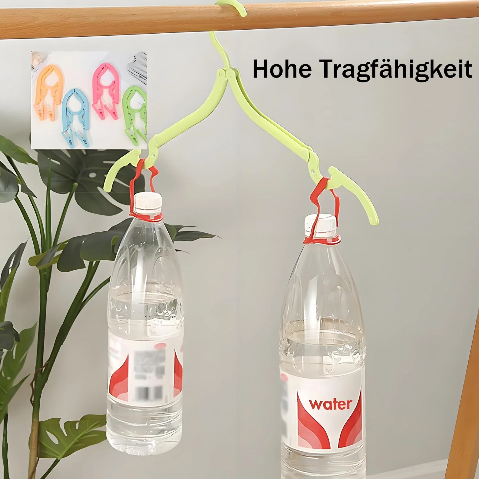 4 wieszaki na ubrania, oszczędzające miejsce, składane z klipsem, przenośne wieszaki na ubrania, antypoślizgowe wieszaki podróżne, wieszak na spodnie, wieszak na spódnicę, plastikowy wieszak na