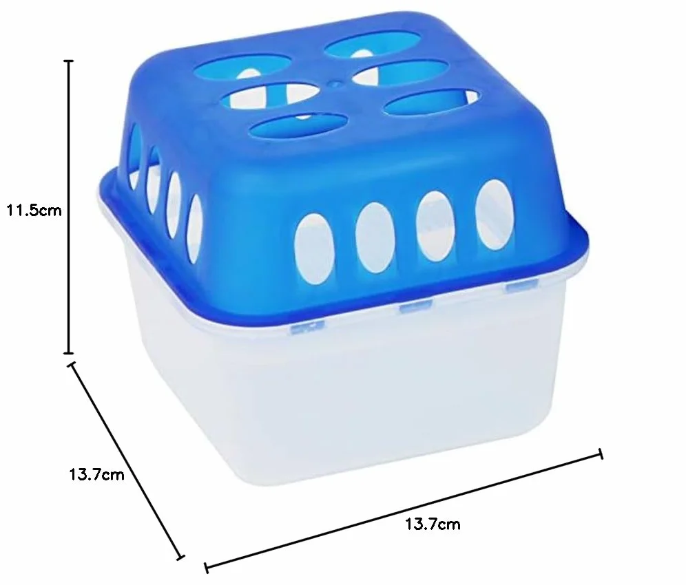 COM-FOUR® 4x Osuszacz pomieszczen z 3,2 kg wymiennego granulatu w worku do uzupelniania, osuszacz bez pradu (04 sztuki - 400g)