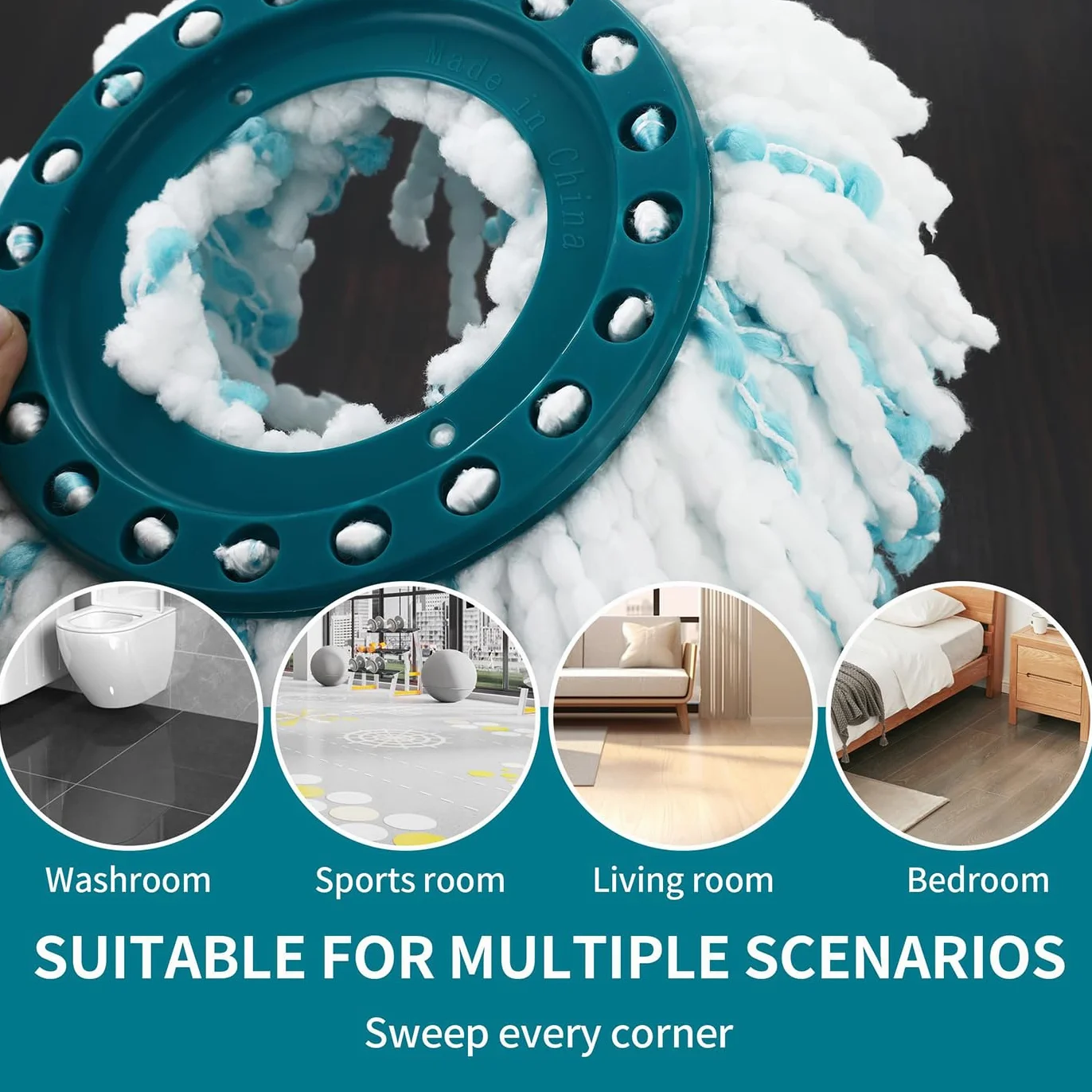 Wymienne końcówki mopa Leifheit Clean Twist Disc Mikrofibra 2 sztuki