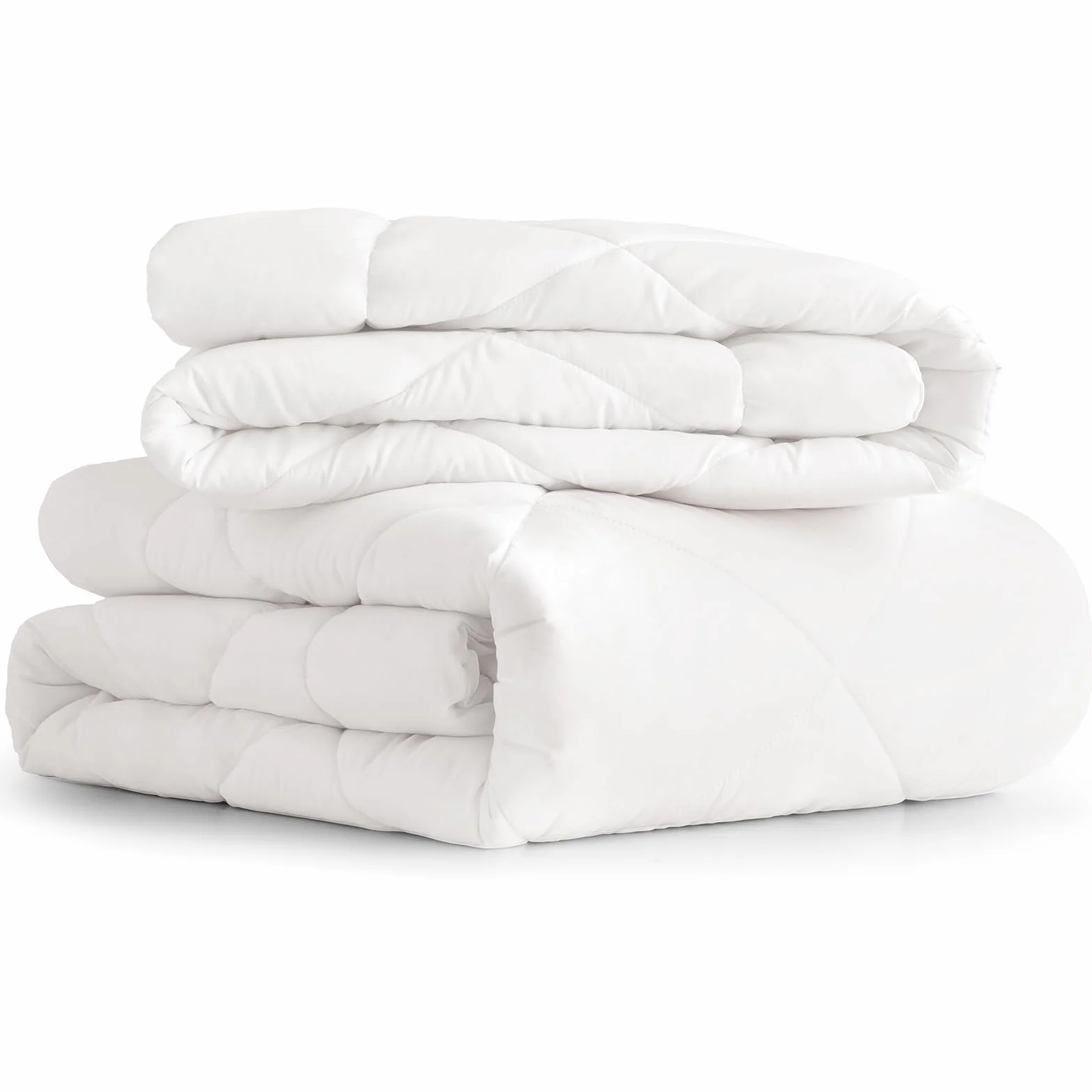 CozyLux Kołdra 260 x 240 4 pory roku 3 w 1 150 g/m² + 300 g/m² biały