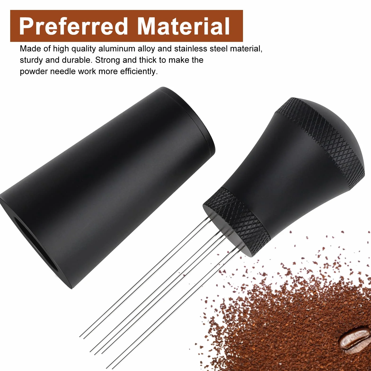 WDT Tool igła do espresso z 7 cienkimi igłami, tamper do kawy, akcesoria do kawy