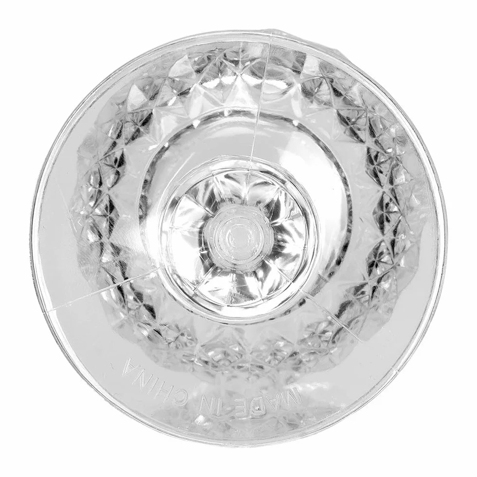 Ideen mit Herz Kieliszki do wina o wyglądzie kryształu | 200 ml szkło z tworzywa sztucznego | piknik | do podróży | odporne na pękanie | Ø 7 cm | wysokość 16,7 cm | przezroczyste | nadają się do