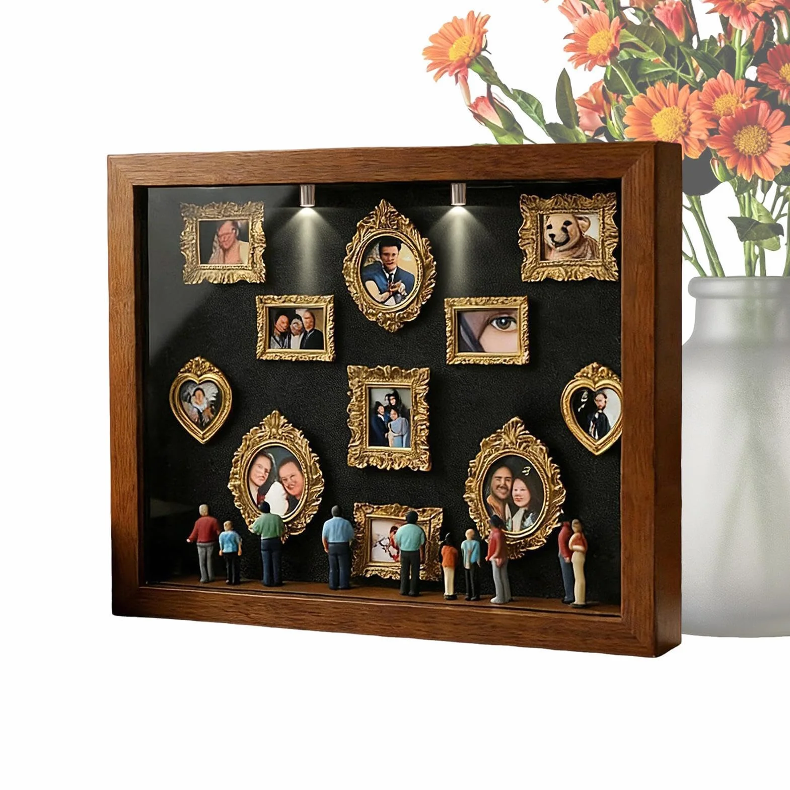 Mini Silhouette Frame Diy - Compact Decorative Museum-Style Memory Craft for Creative Projects, Lightweight Design with Diy Customization Feature, Small Museum Frame for Wedding Birthday