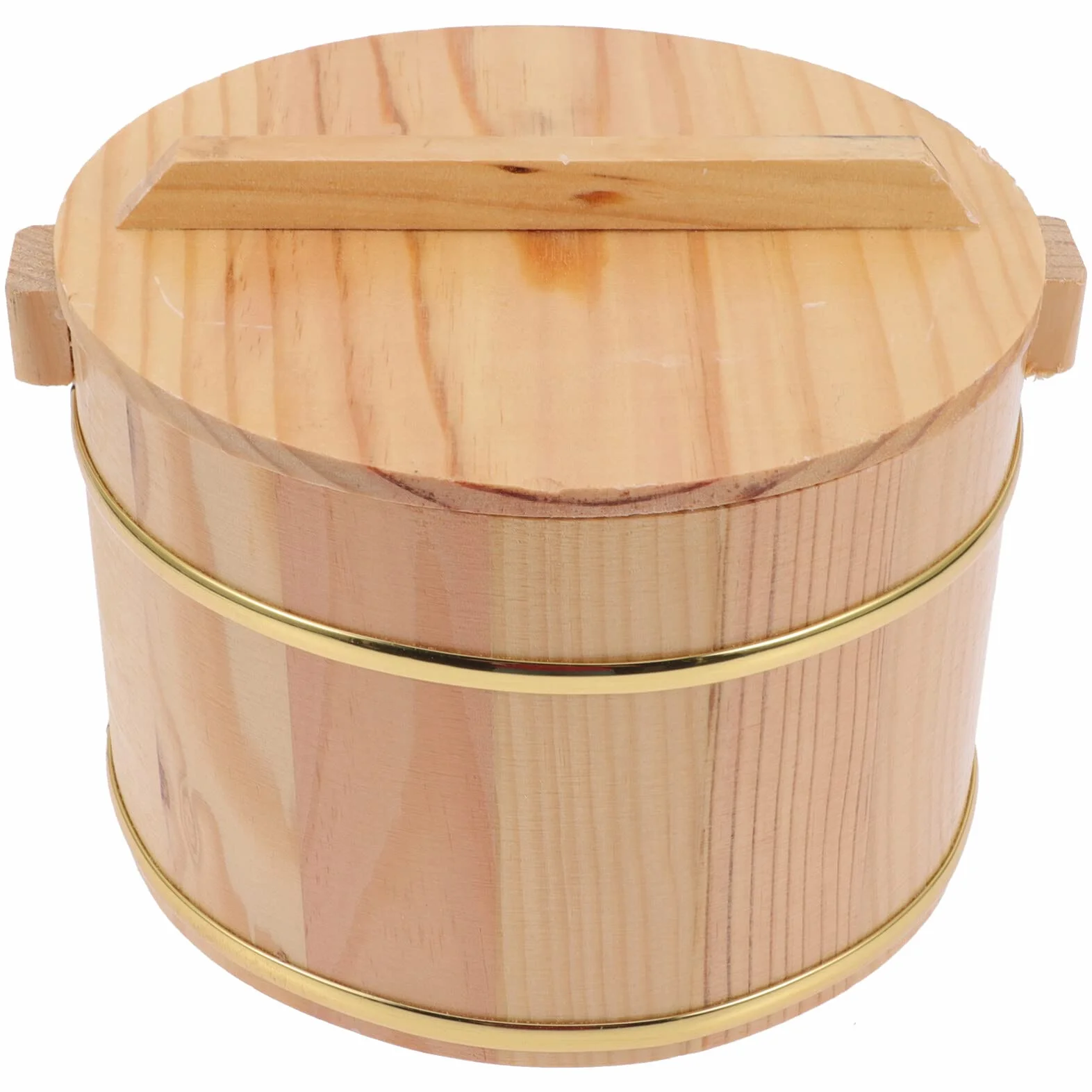 1 Zestaw Drewnianych Misek Do Ryżu Sushi Hangiri Sushi Oke Wanna Do Mieszania Ryżu Z Pokrywką 18Cm Drewniana Miska Do Ryżu Sushi Wiadro Ryżu Pojemnik Do Kuchni Restauracji Sushi