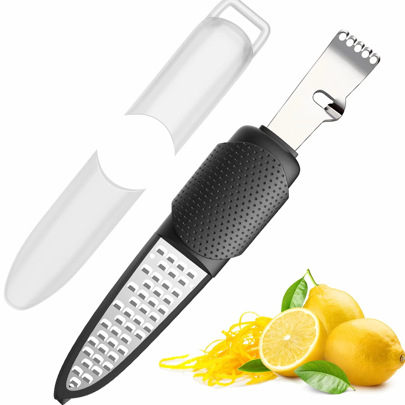 Pisol Narzędzie do krojenia i tarki cytrynowej i cytrusowej, tarka do sera i tarka do warzyw do limonki, czosnku, imbiru, czekolady, owoców, nadaje się do mycia w zmywarce, NMD-1213