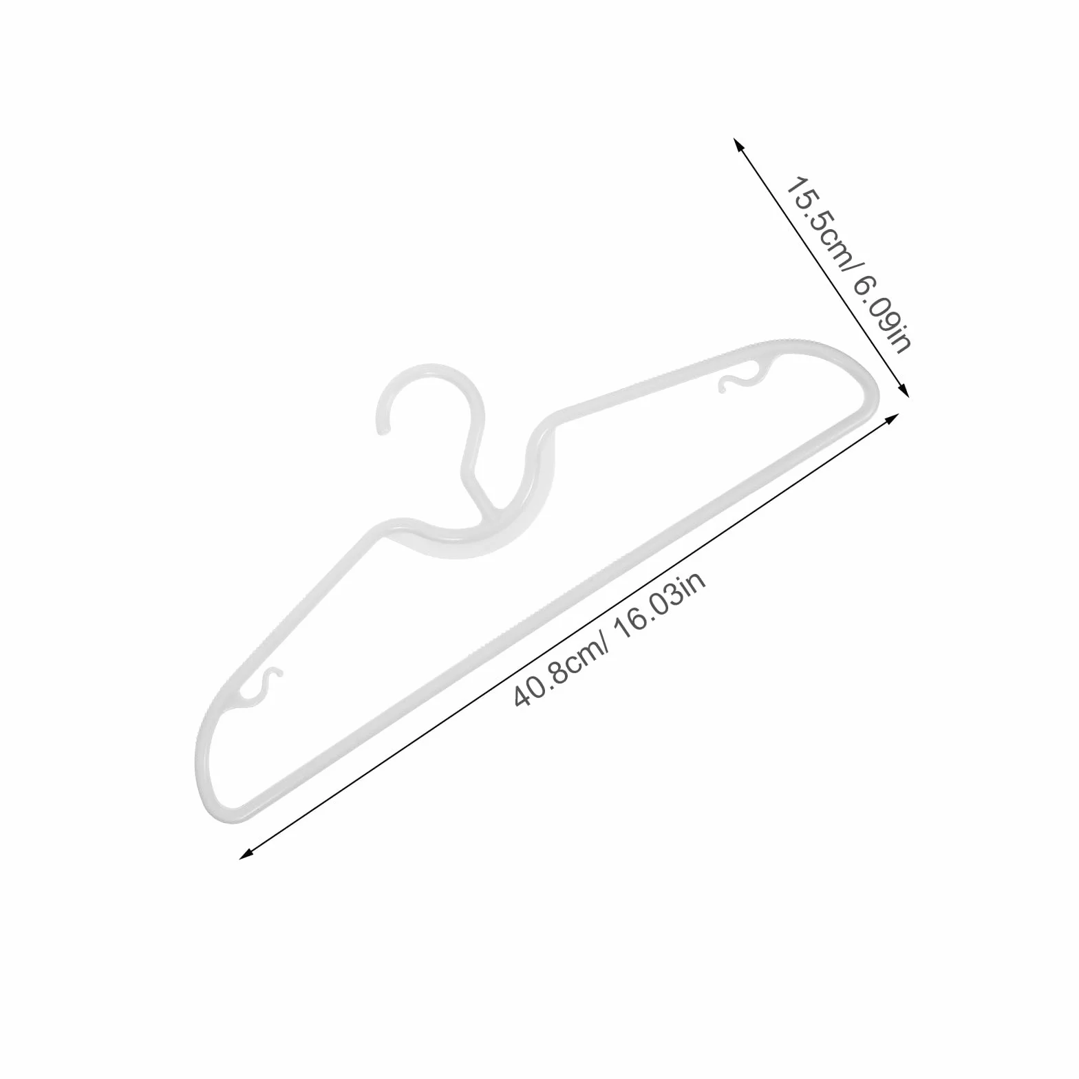 Plastikowe wieszaki na koszule z krótkim kołnierzem - antypoślizgowe, oszczędzające miejsce - organizacja szafy