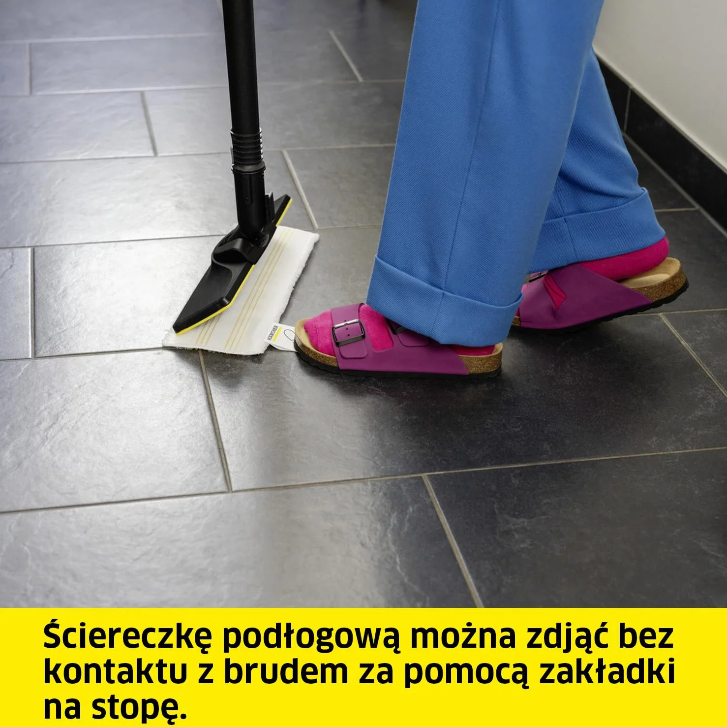 Kärcher zestaw dysz podłogowych EasyFix, 1 dysza podłogowa, 1 ściereczka z mikrofibry, akcesoria do parownic