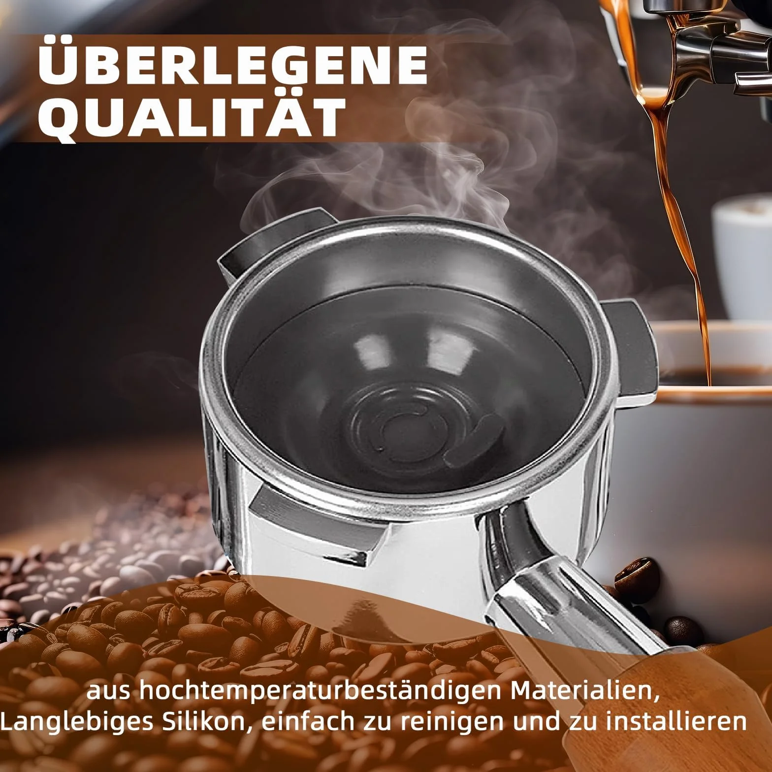 Silikonowa podkładka do czyszczenia ekspresu do kawy, kompatybilna z Breville/Gastroback/Sage Espressomaschinen, 54 mm, idealna dla miłośników kawy, łatwa w użyciu i wielokrotnego użytku