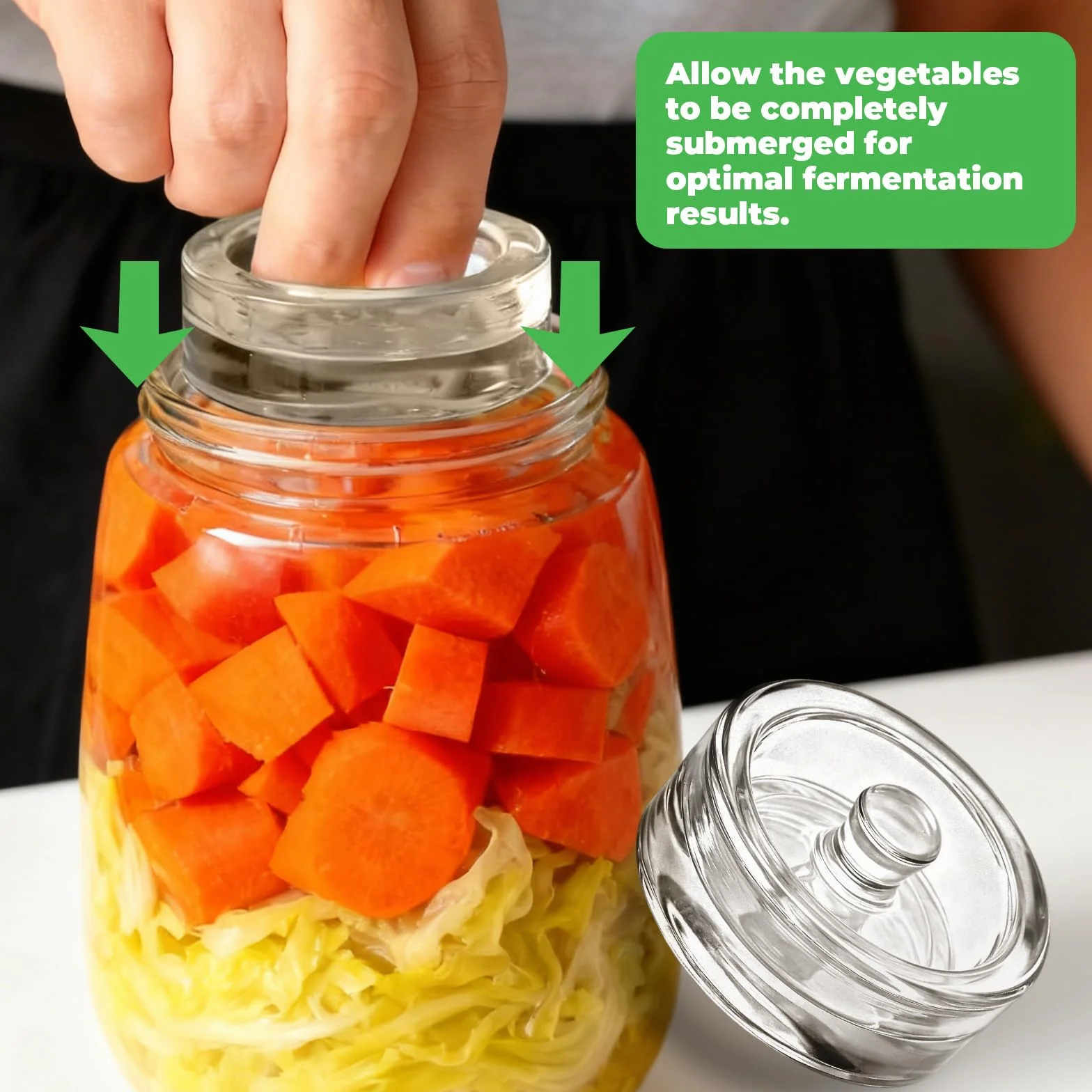4 sztuki wag fermentacyjnych, szklanych wag do fermentacji (Ø 7 cm), waga fermentacyjna, akcesoria do fermentacji, nadaje się do fermentacji ogórków kwaszonek, kapusty kiszonej itp.