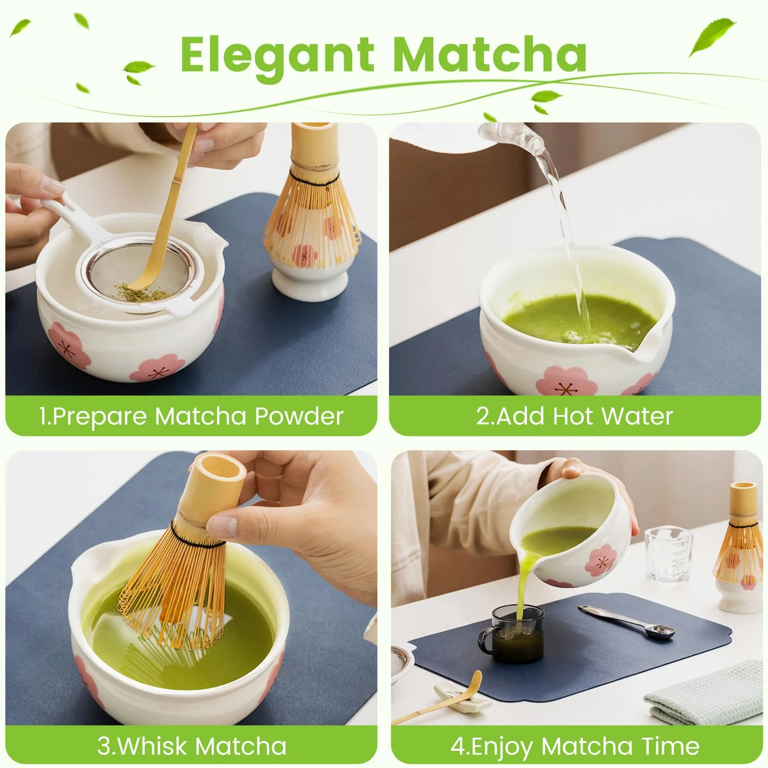 Trzepaczka bambusowa Trzepaczka Matcha tradycyjny zestaw startowy ręcznie robione narzędzie do robienia matcha japońskie akcesoria do herbaty, trzepaczka bambusowa 005