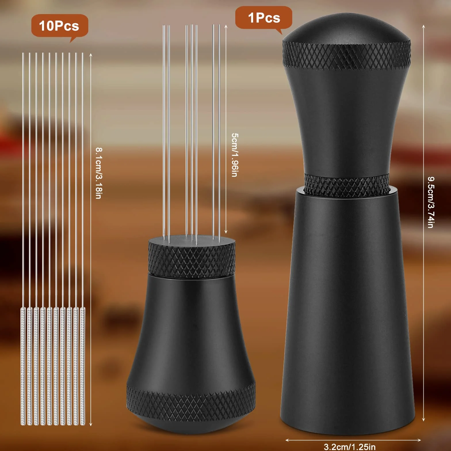 WDT Tool igła do espresso z 7 cienkimi igłami, tamper do kawy, akcesoria do kawy