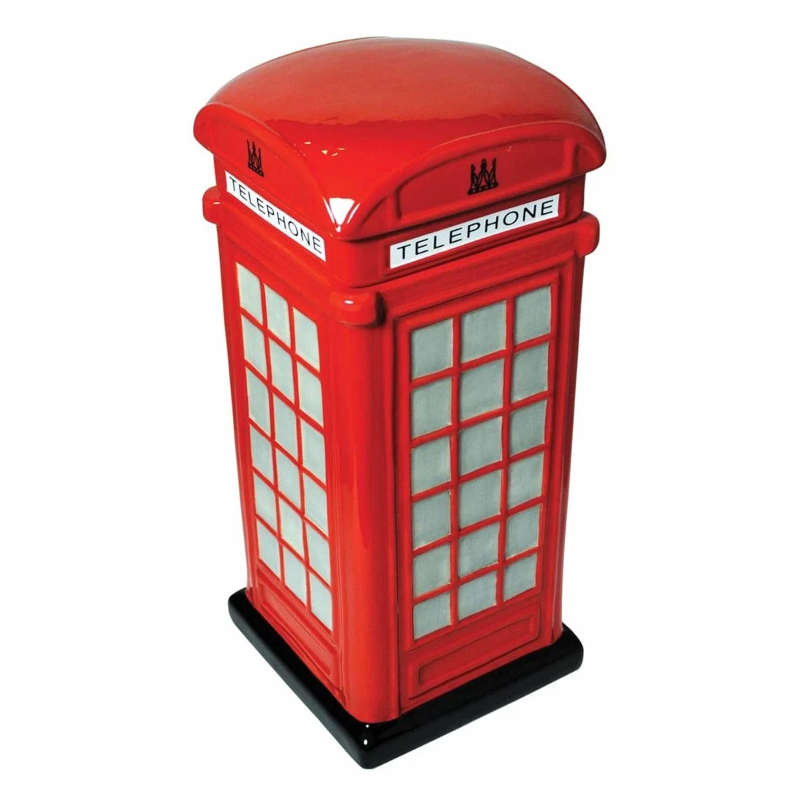 CKB LTD skrzynka telefoniczna retro ceramiczna czerwona 12x12x28 cm
