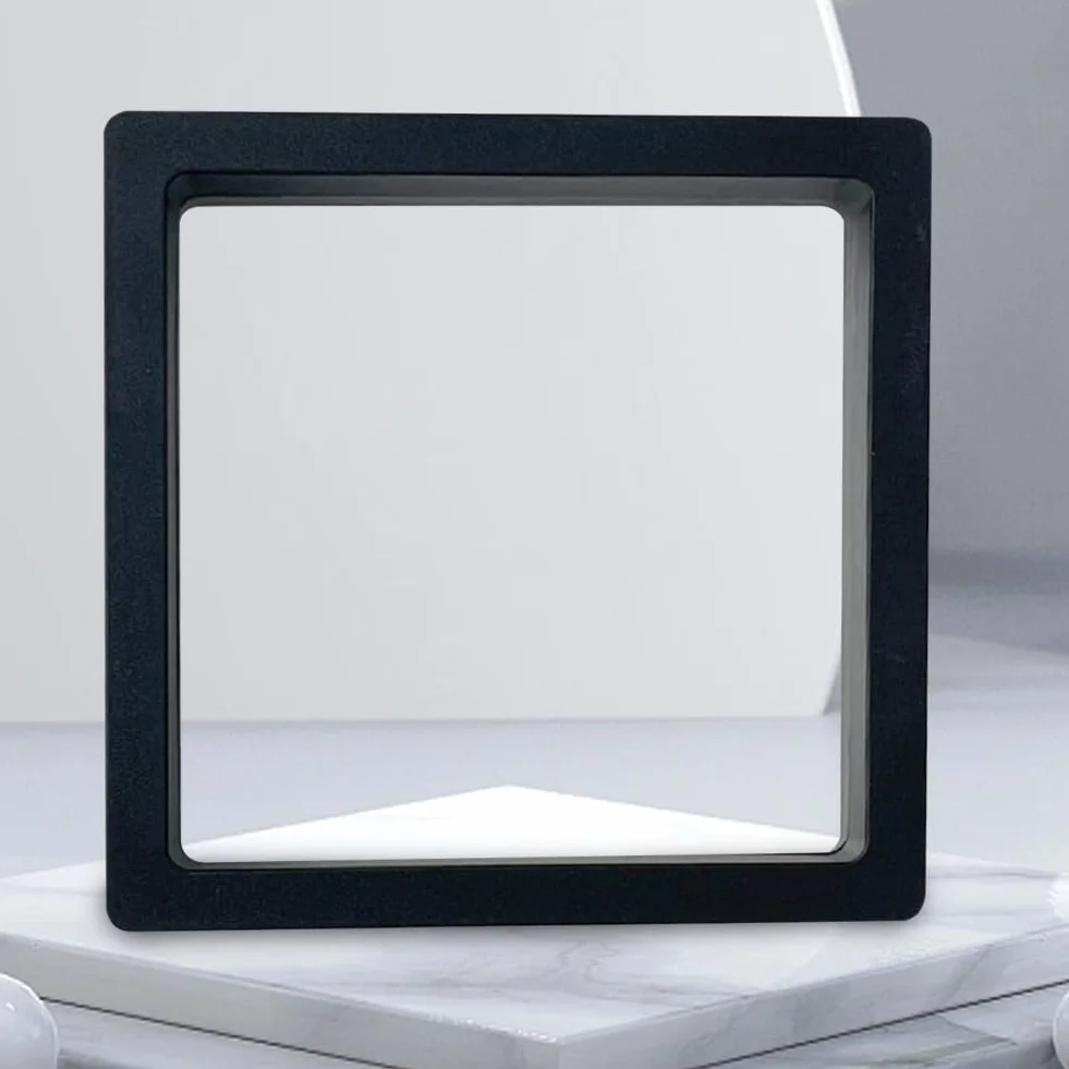 3D pływająca ramka patera akrylowa 3D pływająca ramka na biżuterię kreatywna dla antycznych monet wyzwanie medale biżuteria (11cm)