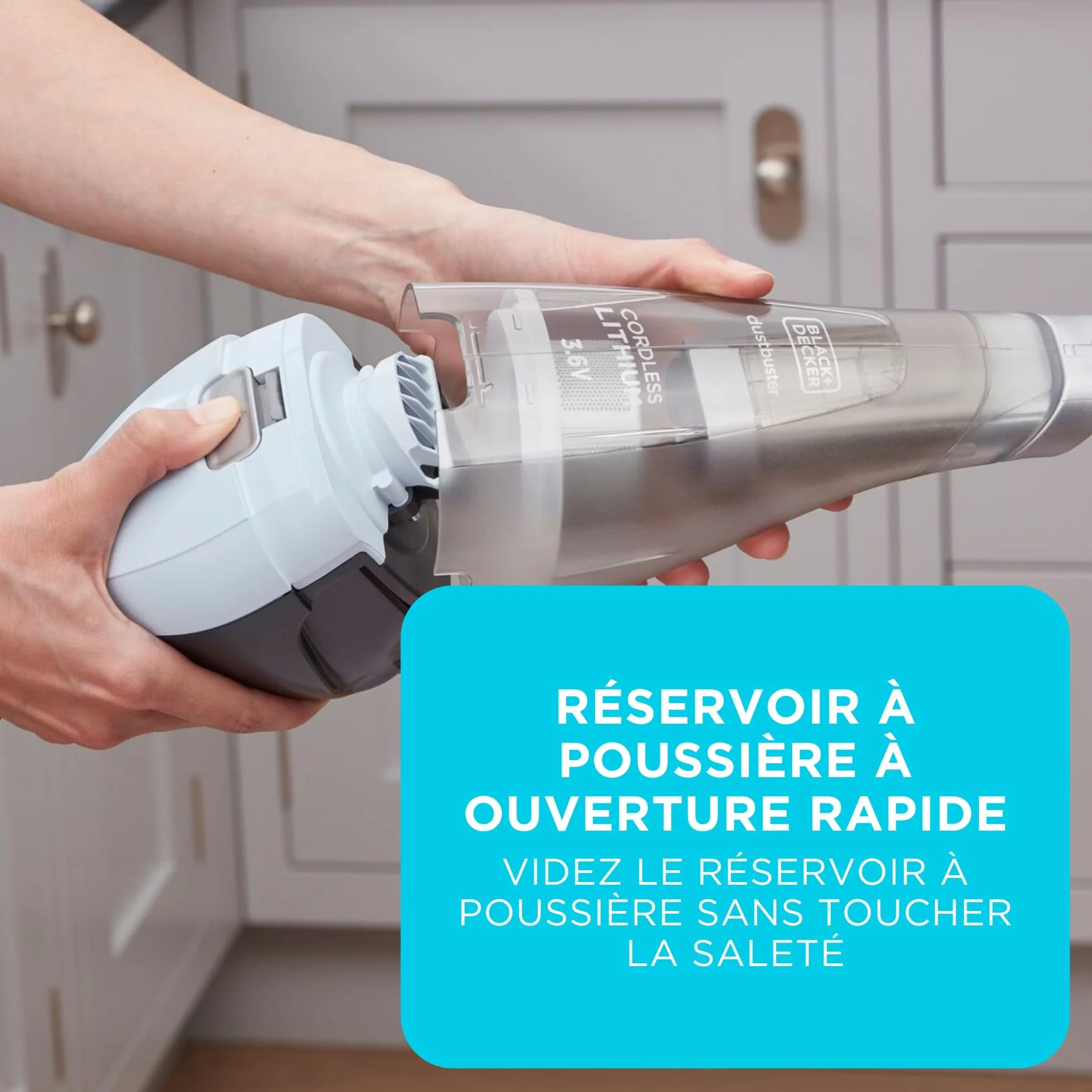 Dustbuster Odkurzaczy Ręczny, Niebieski, 15.5W 7.2V