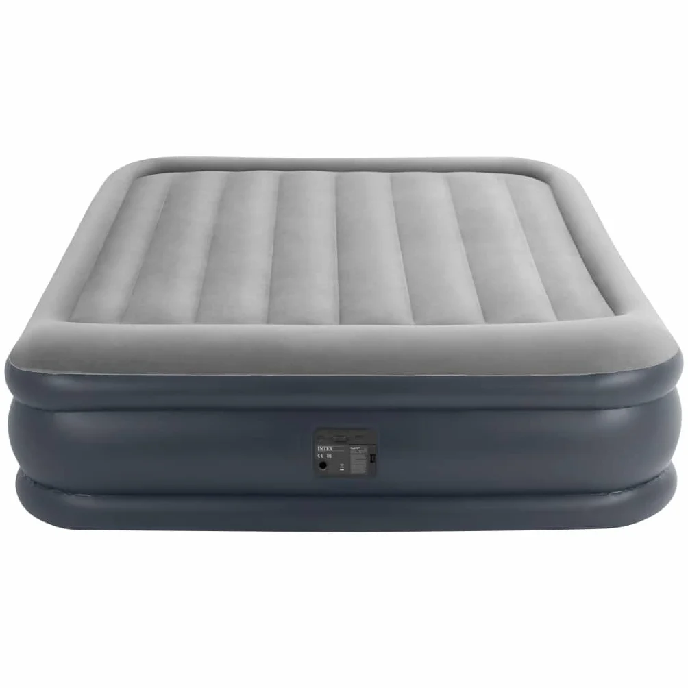 Intex Essential Rest Dura-Beam Plus Queen Łóżko Dmuchane 152 x 203 x 46 cm Szary