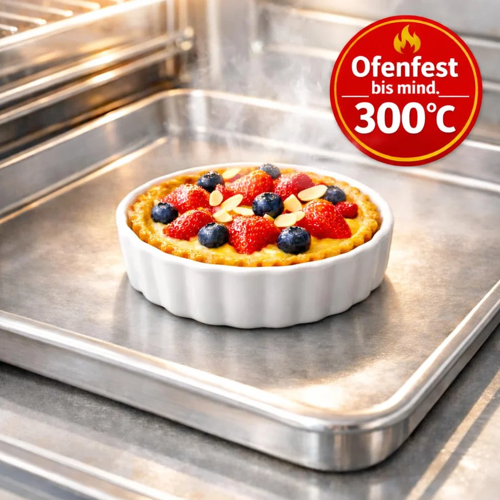 Foremki do tarty ceramiczne Ø 11,5 cm 6 sztuk mini forma do quiche