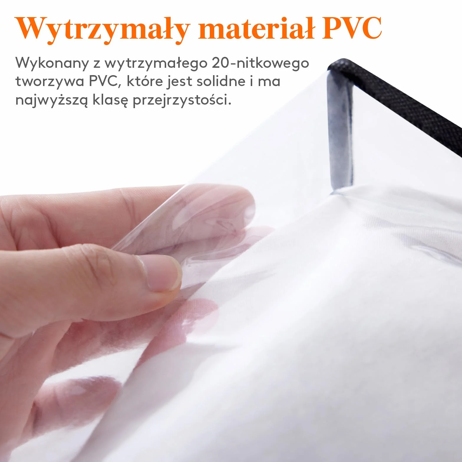 Lifewit Zestaw 6 przezroczystych toreb do przechowywania 60 l PVC składane