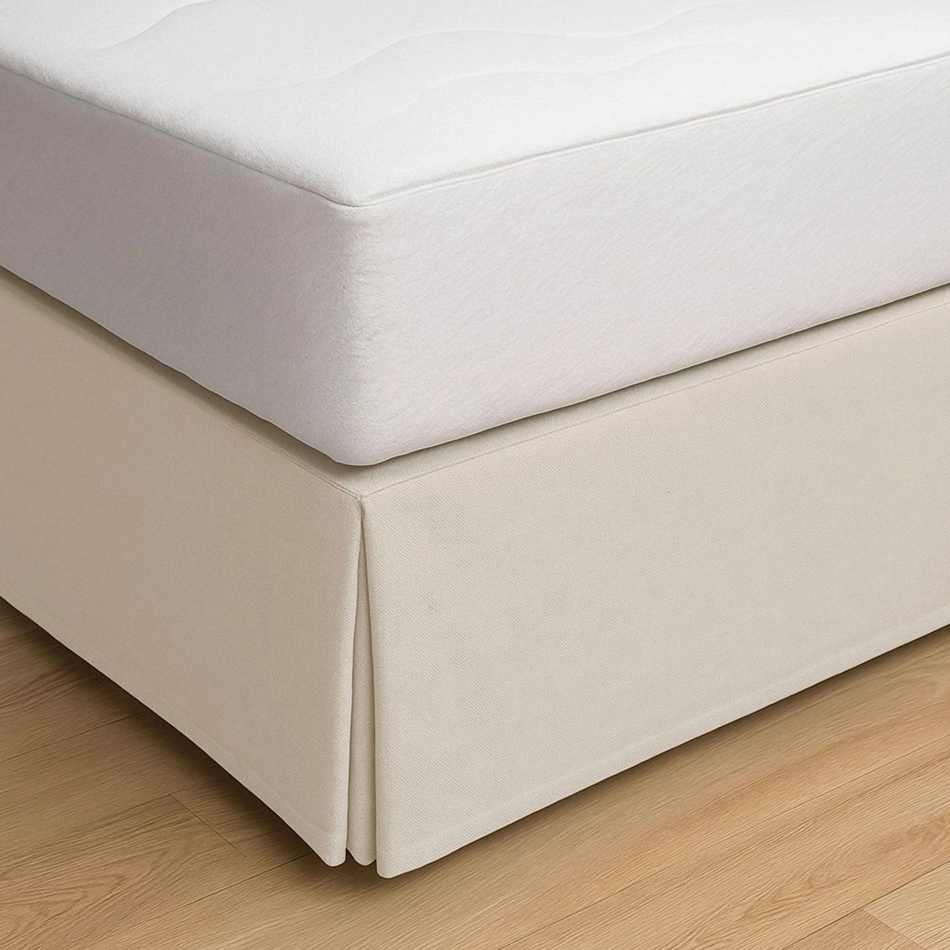Pokrywa łóżka Canape 90 Faldon 90x190/200 cm Kość słoniowa Antypoślizgowe oddychające 100% Made in Spain