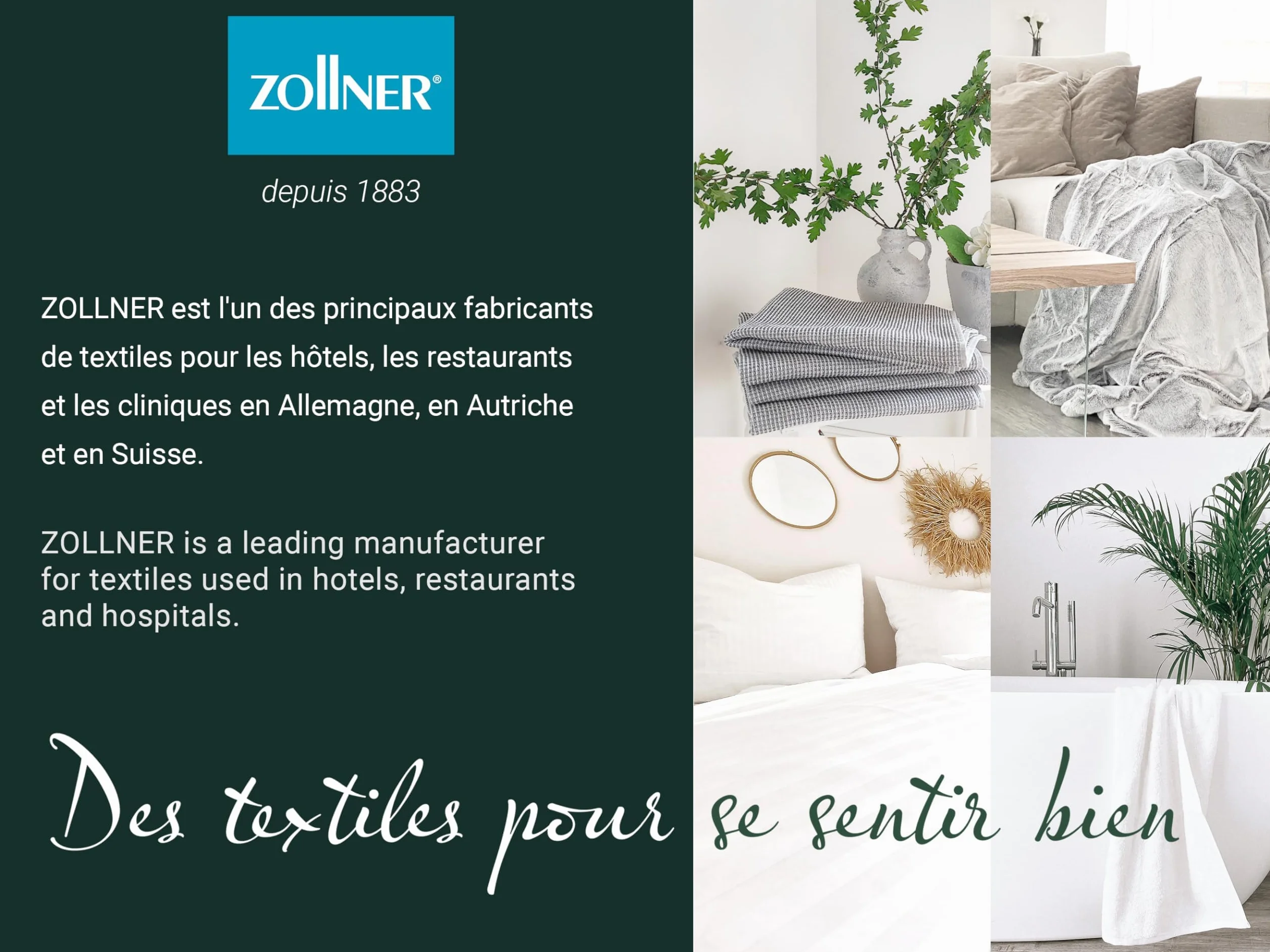 ZOLLNER Zestaw 6 ręczników 50x100 cm frotte beżowy z zawieszką wzór waflowy do prania 95°C