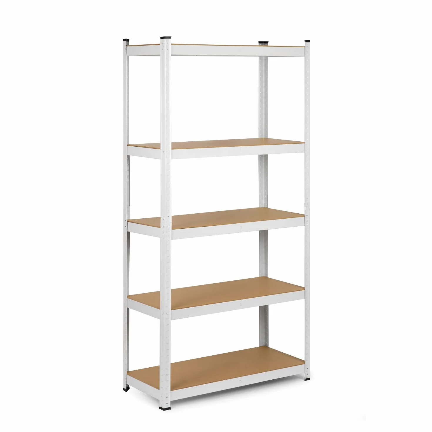 Humberg Półka garażowa metalowa 5 półek 875 kg 30 x 90 x 180 cm Biały