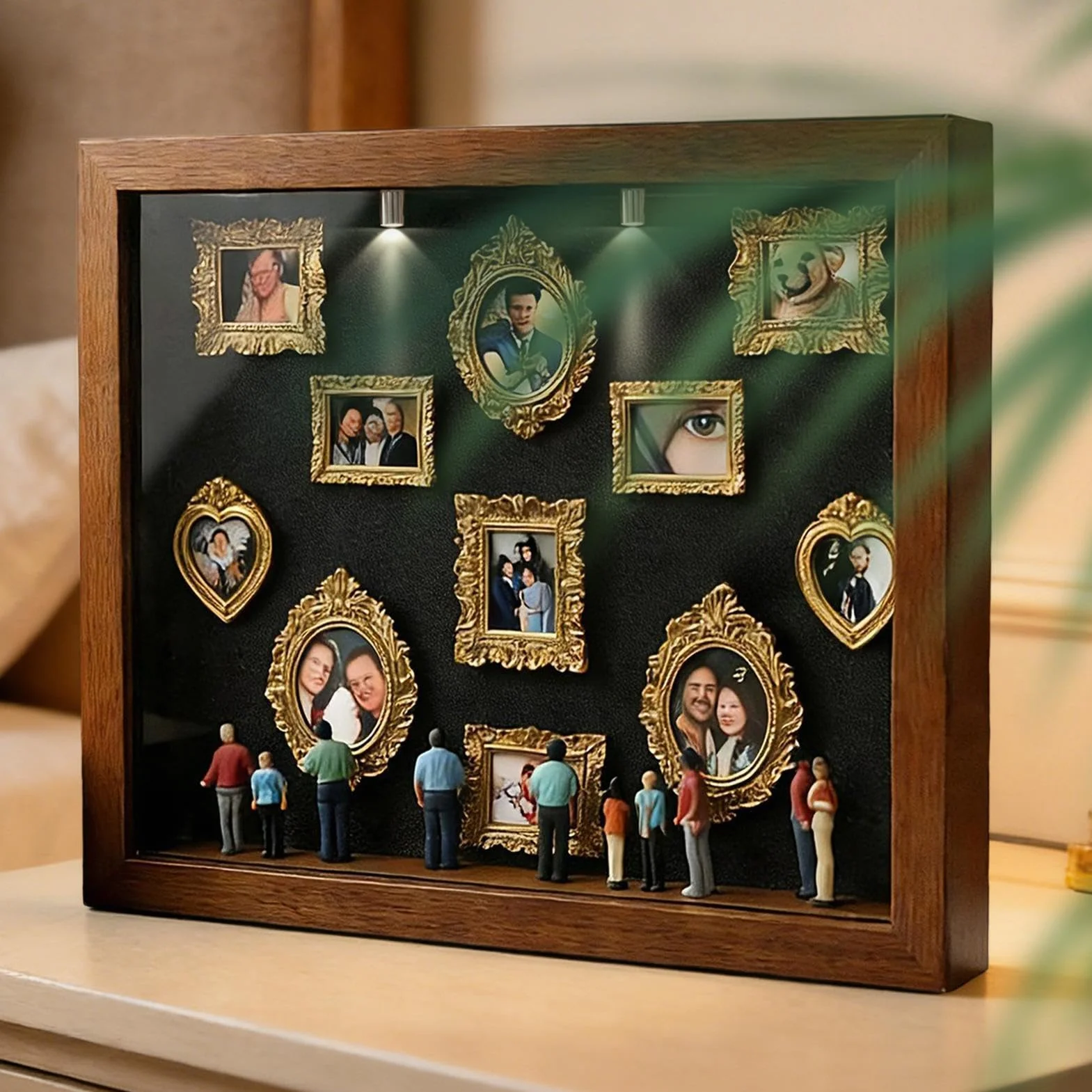 Mini Silhouette Frame Diy - Compact Decorative Museum-Style Memory Craft for Creative Projects, Lightweight Design with Diy Customization Feature, Small Museum Frame for Wedding Birthday