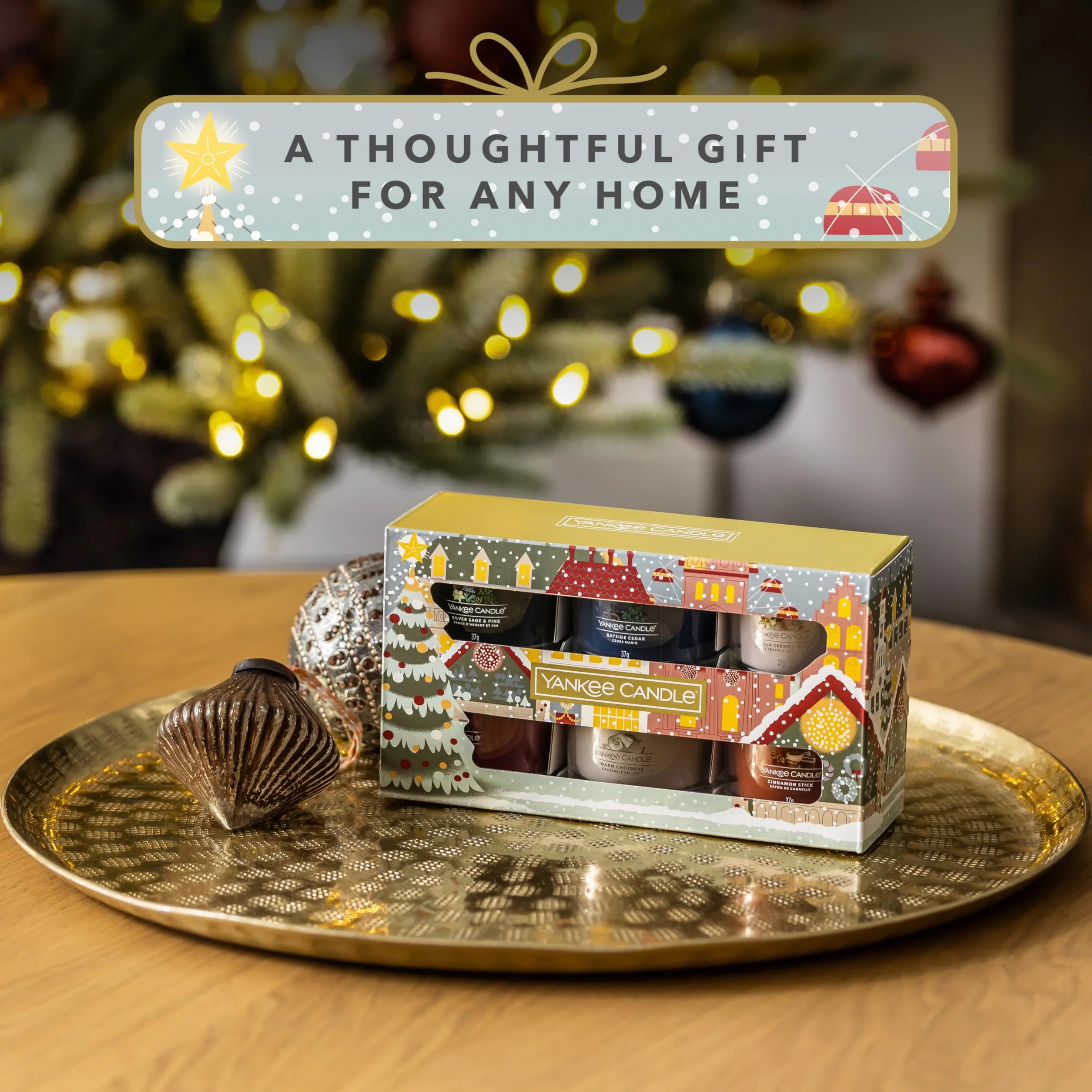 Yankee Candle Zestaw upominkowy 6 mini świec wotywnych świąteczny