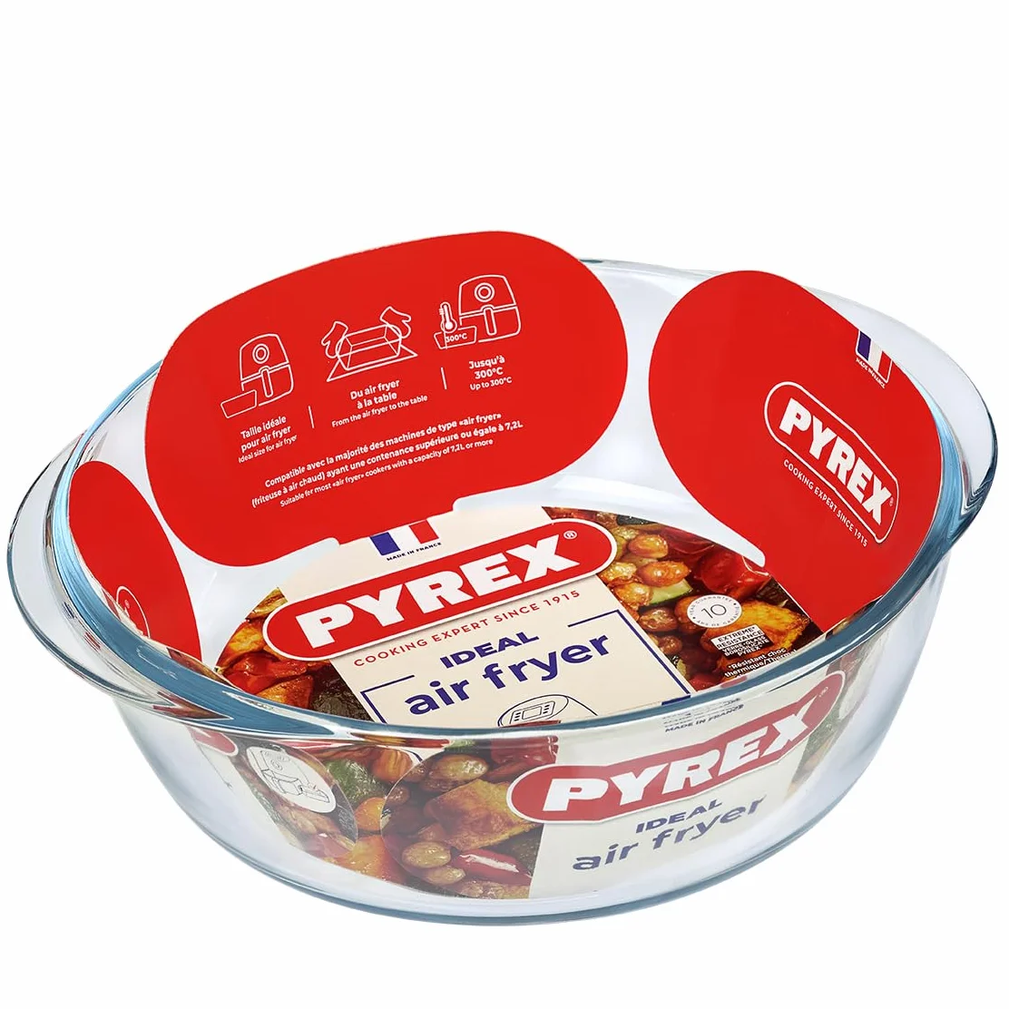PYREX PREPWARE Szklana okrągła fontanna 26 cm 2,3 l