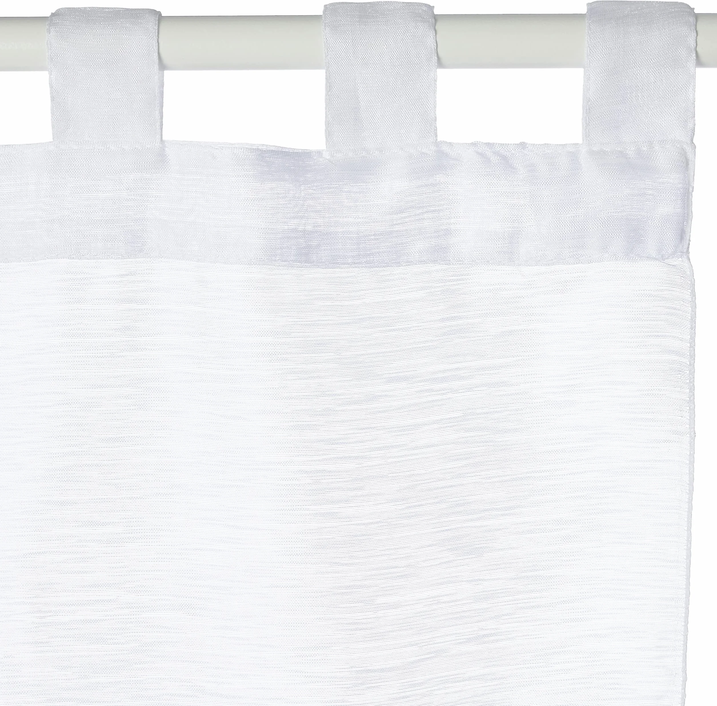 DOUCEUR D'INTERIEUR Siatka Pompon 45/90 Gładki Biały Żagiel Piaskowy 45 x 90 cm