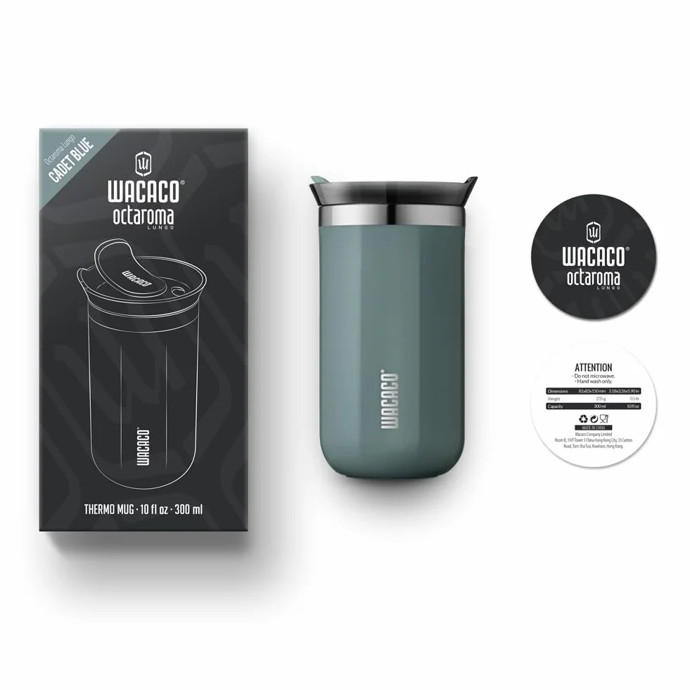 WACACO Octaroma Vacuum Insulated Coffee Mug Niebieski 10 fl oz 300ml