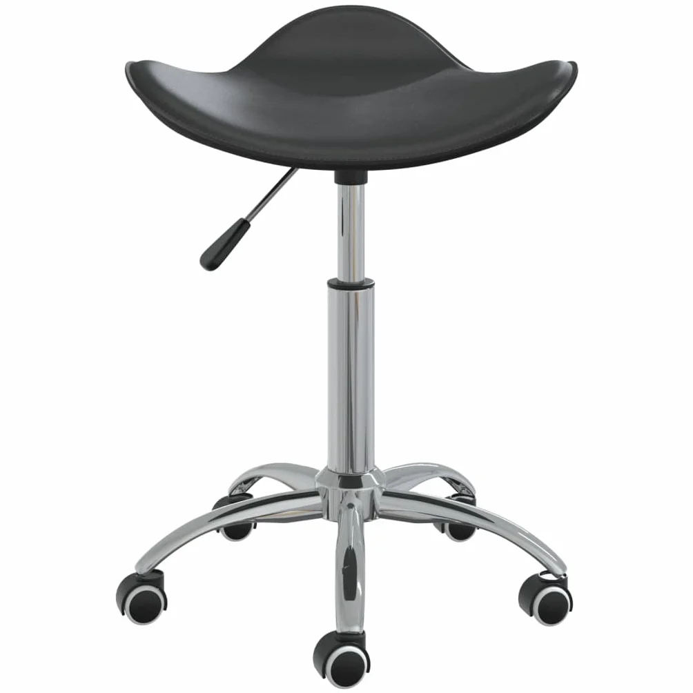 vidaXL Taboret kosmetyczny, czarny, sztuczna skóra
