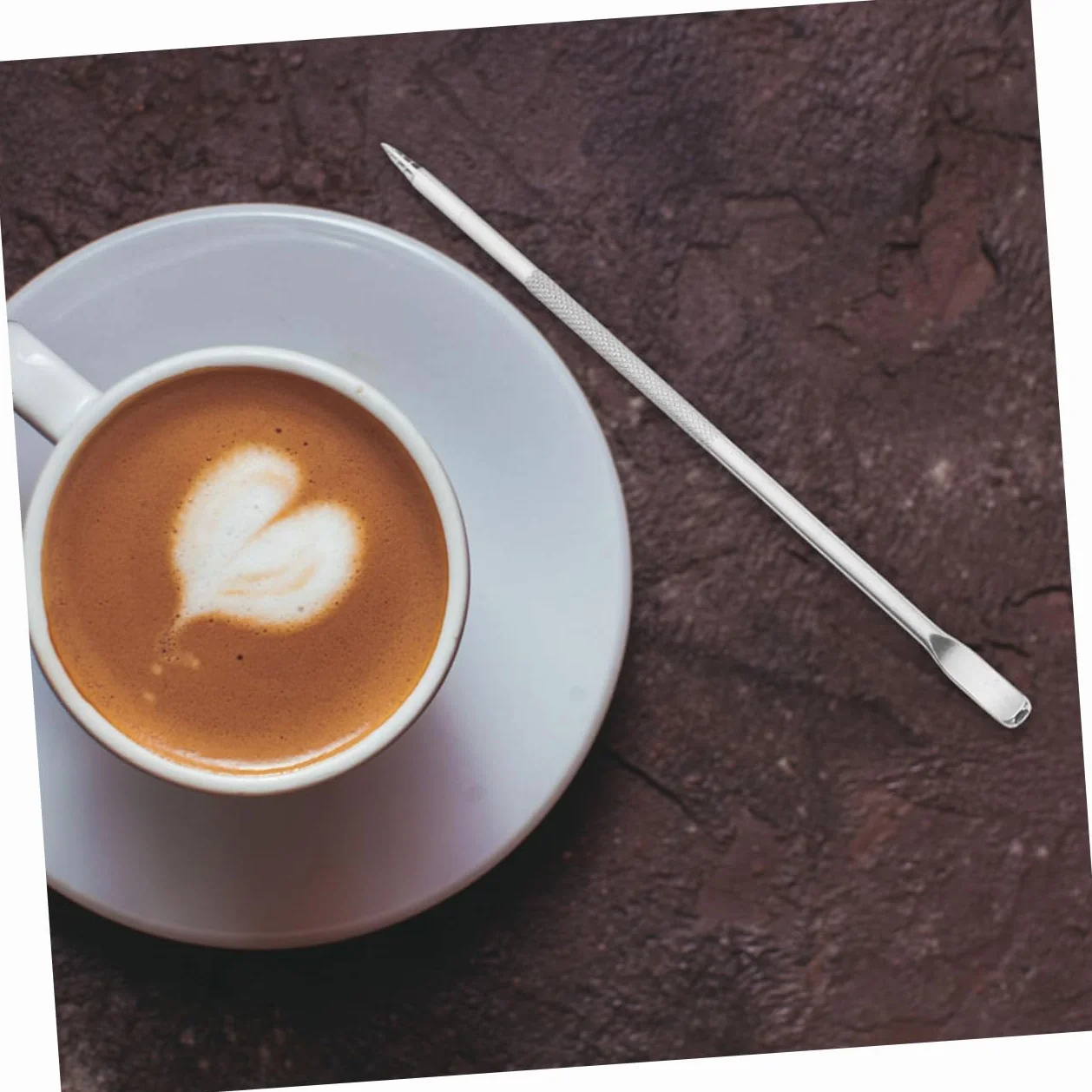 8 Sztuk Latte Needle Latte Art Pen Mieszadła Ze Stali Nierdzewnej Łyżeczka Do Mieszania Kawy Mieszadła Do Kawy Wielokrotnego Użytku Długopis Do Kawy Espresso Latte Długopis Długa