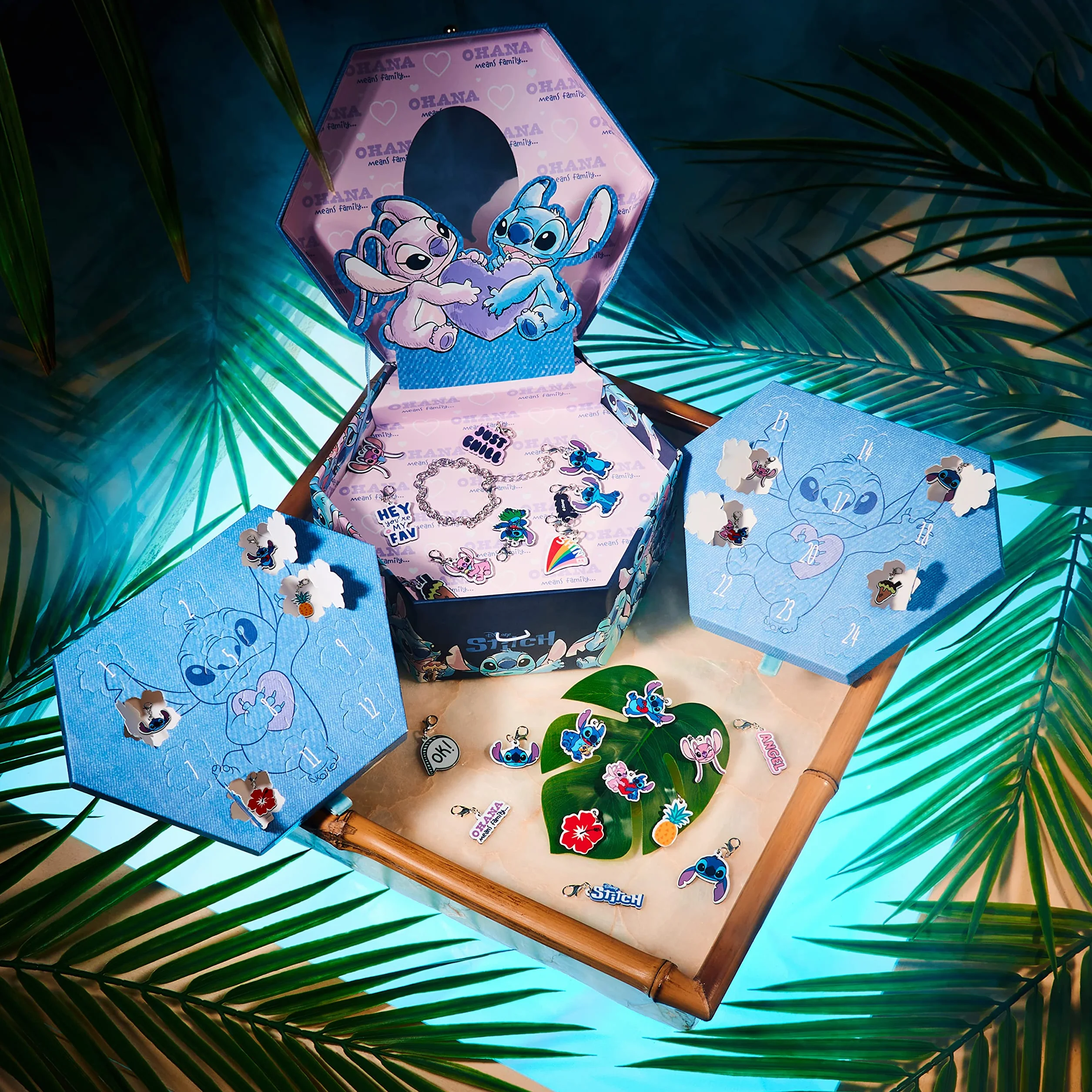 Disney Kalendarz adwentowy 2024 Charm Bransoletka Biżuteria ściegowa dla dziewczynek