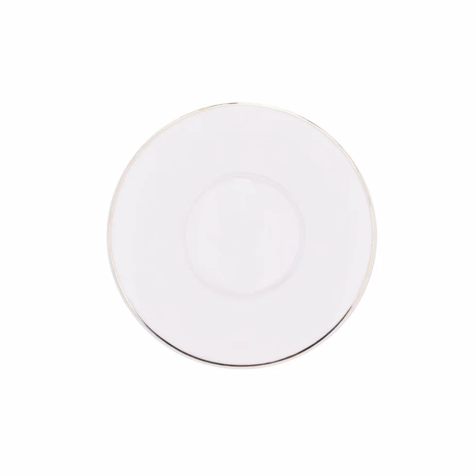 Karaca Elda Porcelanowy zestaw filiżanek do espresso i tureckiej kawy 80 ml biały złoty 6-12 sztuk