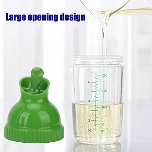 200 Ml Shaker do Sałatek Słoik do Sałatek Szczelny Mikser do Sałatek z Pokrywką do Kuchni(Zielony)